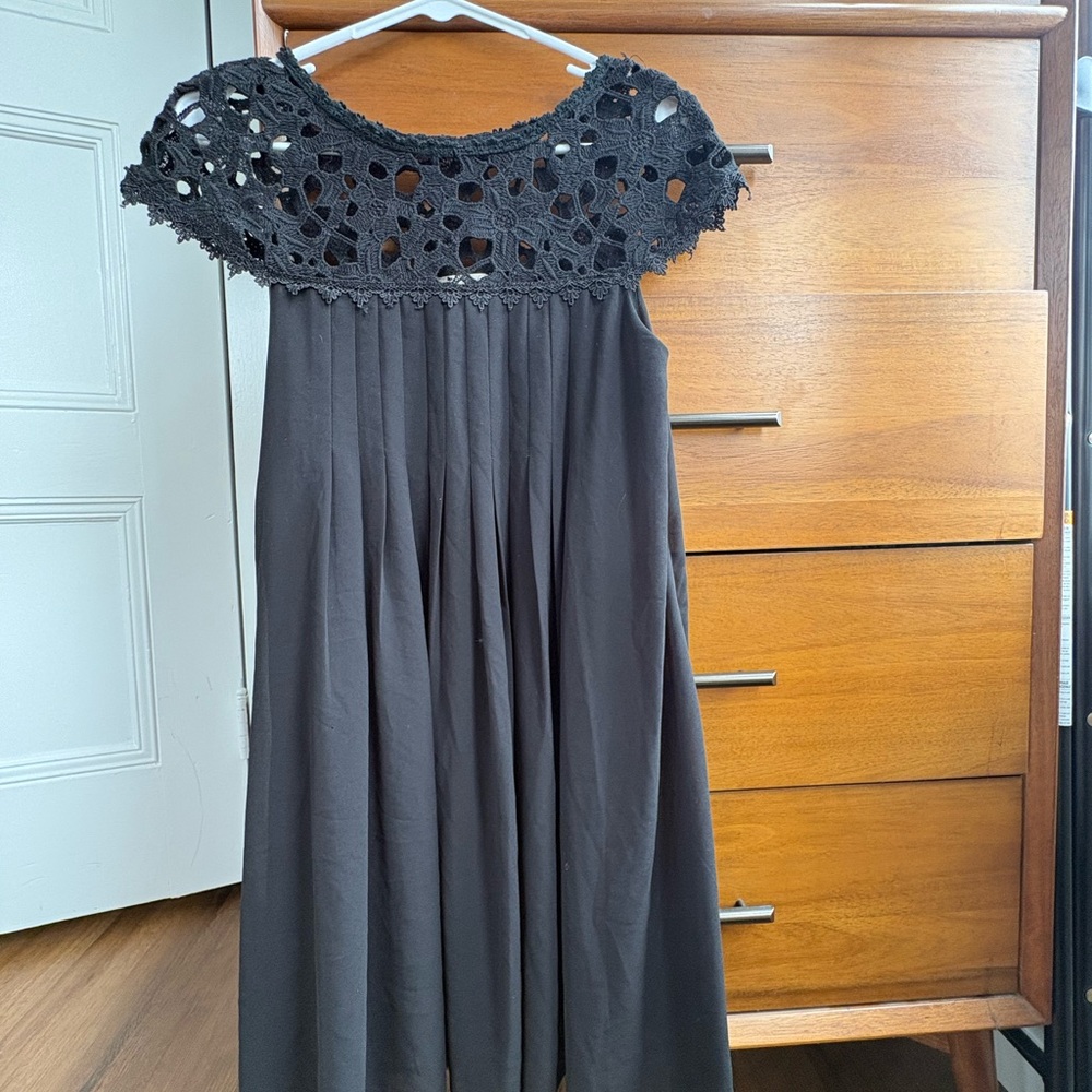 Altar'd State Black Crochet Detail Dress